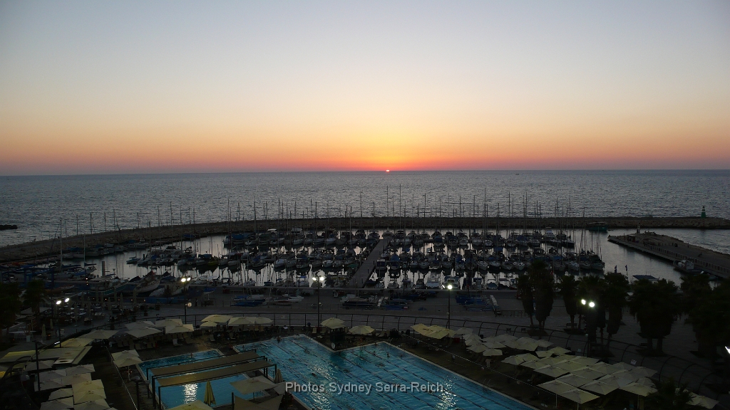 Tel aviv coucher de soleil  depuis l hotel 1.JPG - Tel Aviv, coucher de soleil  depuis l'hôtel.
